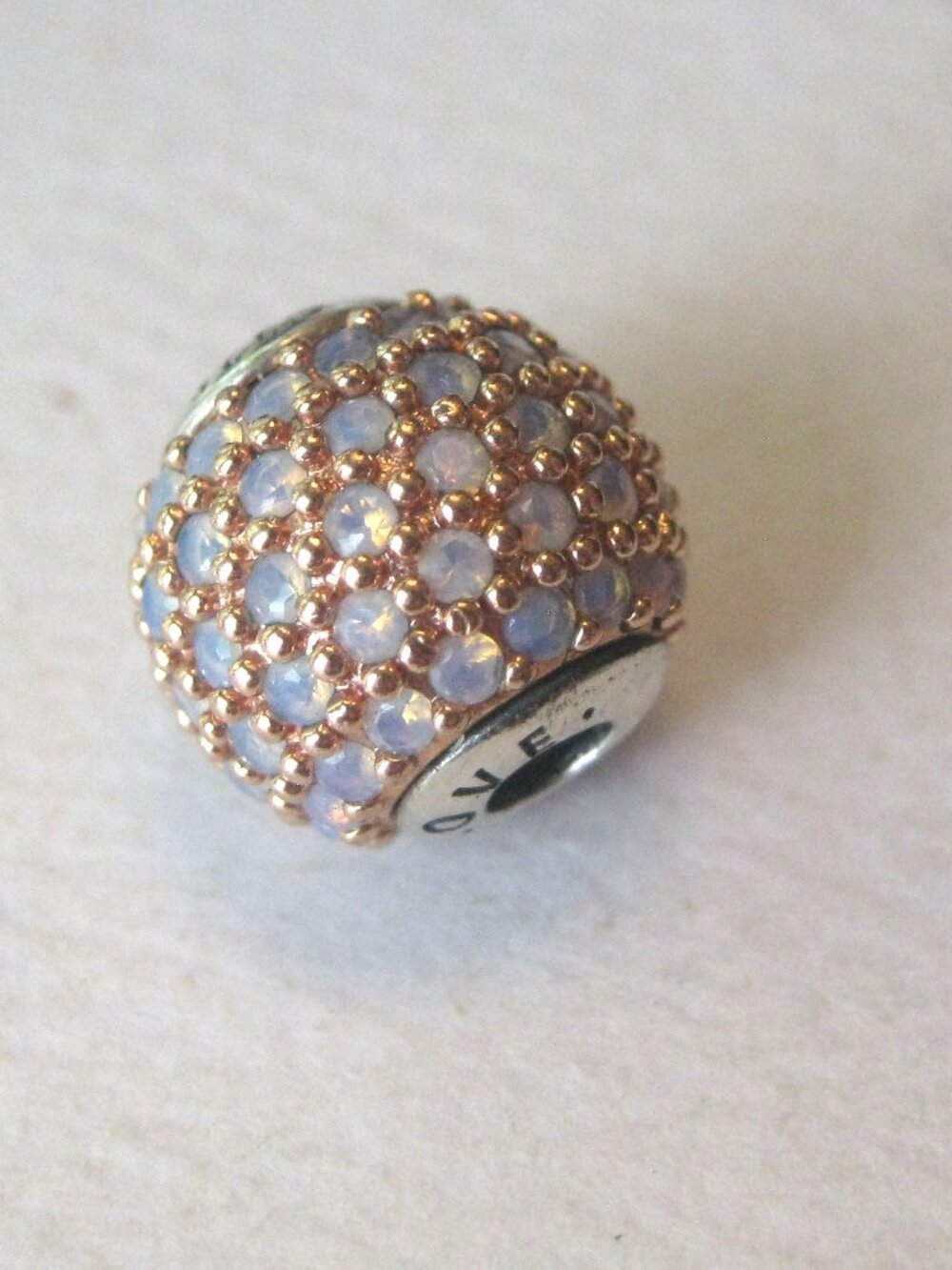 Genuine PANDORA Vintage 14Kt Solid Gold 'Essence Collection - This one is Love - Picture 3 of 3